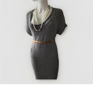 Elie Tahari Brown Leather Skinny Belt